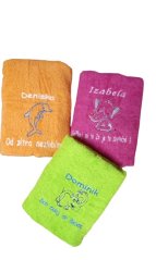 Osuška s vlastním textem + obrázek