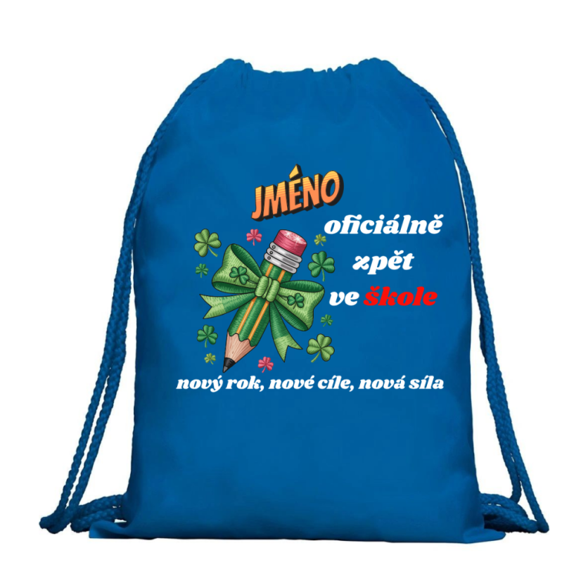 Multifunkční batoh ( JMÉNO ) oficiálně zpět ve škole - Barva: Červená