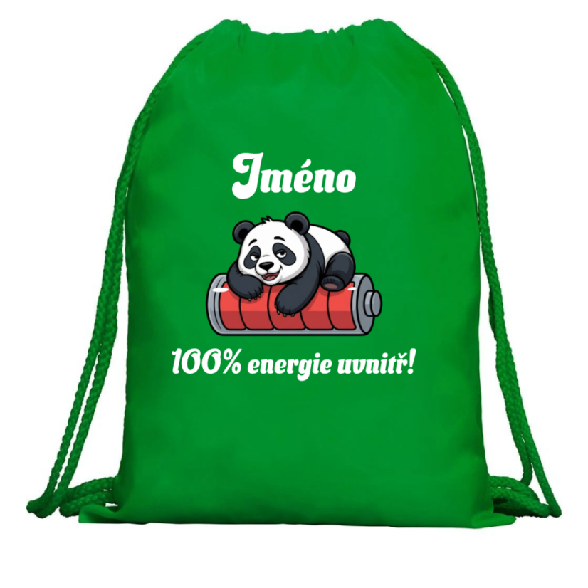 Multifunkční batoh se JMÉNEM - 100% energie je uvnitř - Barva: Modrá