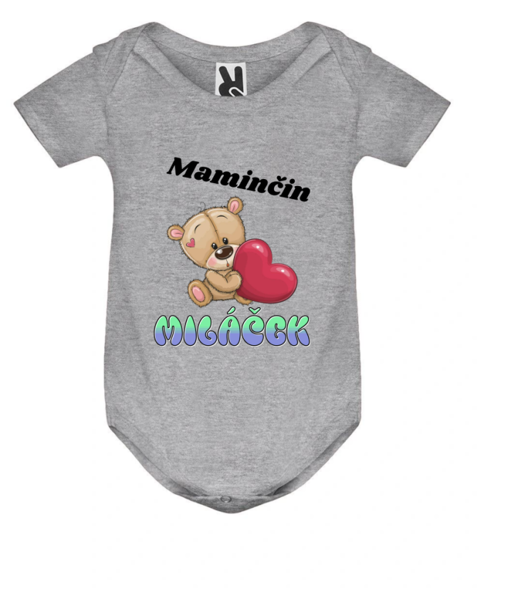 Body medvídek maminčin miláček - Barva: Bílá
