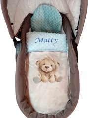 Minky deka s výšivkou jména – motiv lev