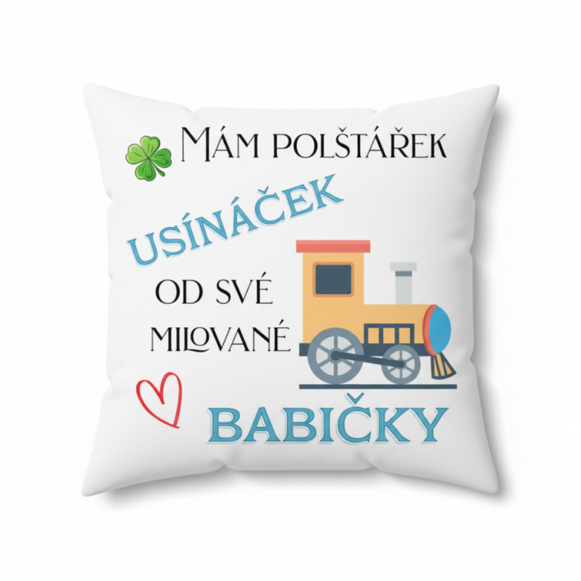 Polštář Usínaček od babičky - vláček