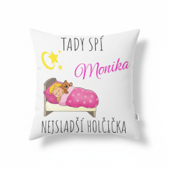 Polštář holčička Tady spí JMÉNO