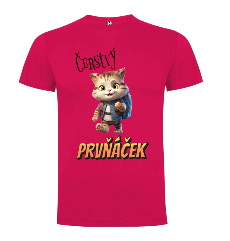 Tričko Čerstvý prvňáček kočka