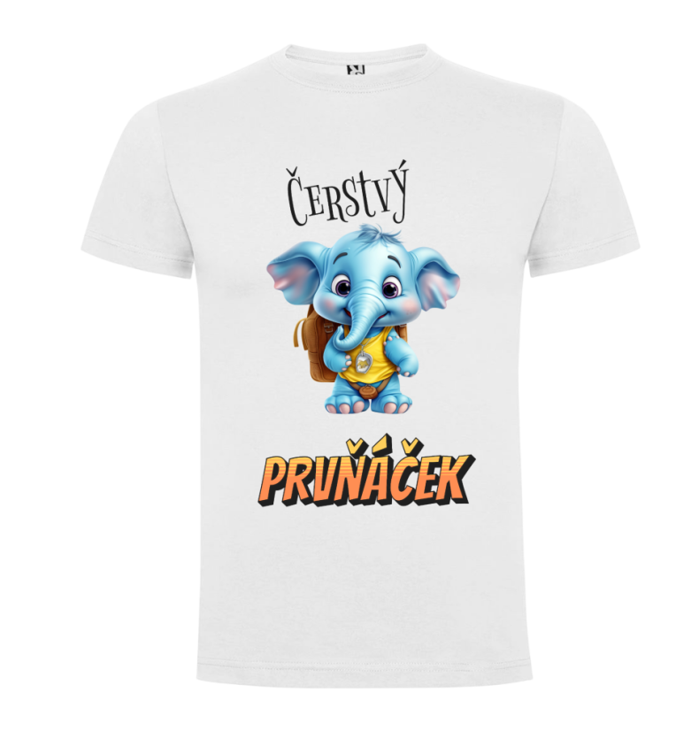 Tričko Čerstvý prvňáček slon