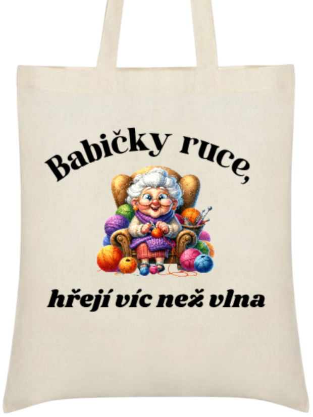 Taška Babičky ruce zahřejí víc než vlny