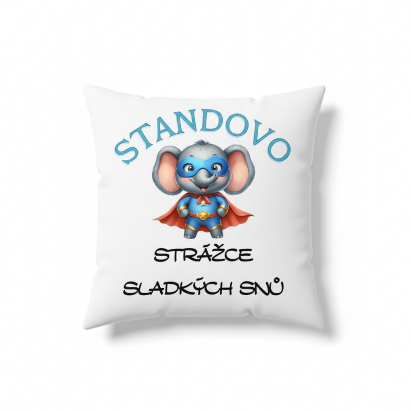 Polštář se jménem strážce sladkých snů slon