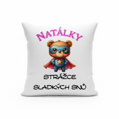 Polštář se jménem strážce sladkých snů méďa