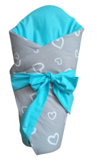 Zavinovačka srdíčka na šedé