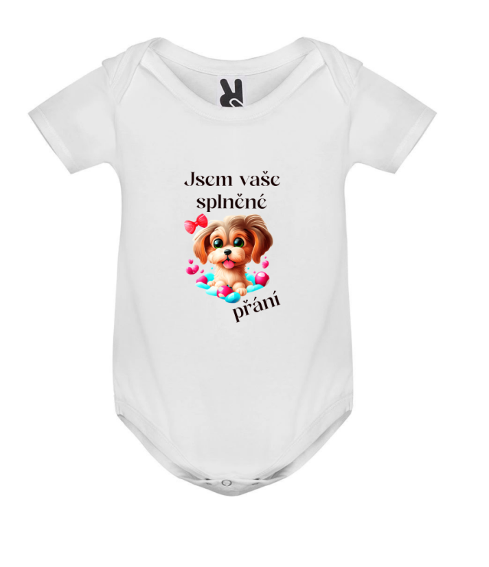 Body Jsem vaše splněné přání pejsek - Barva: Modrá