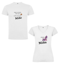 Párové tričko Když se ztratím nebo opiju