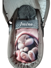 Minky deka s vyšitým menom Králíček