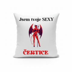 Polštář Jsem tvoje sexy čertice