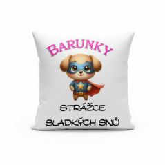 Polštář se jménem strážce sladkých snů pejsek