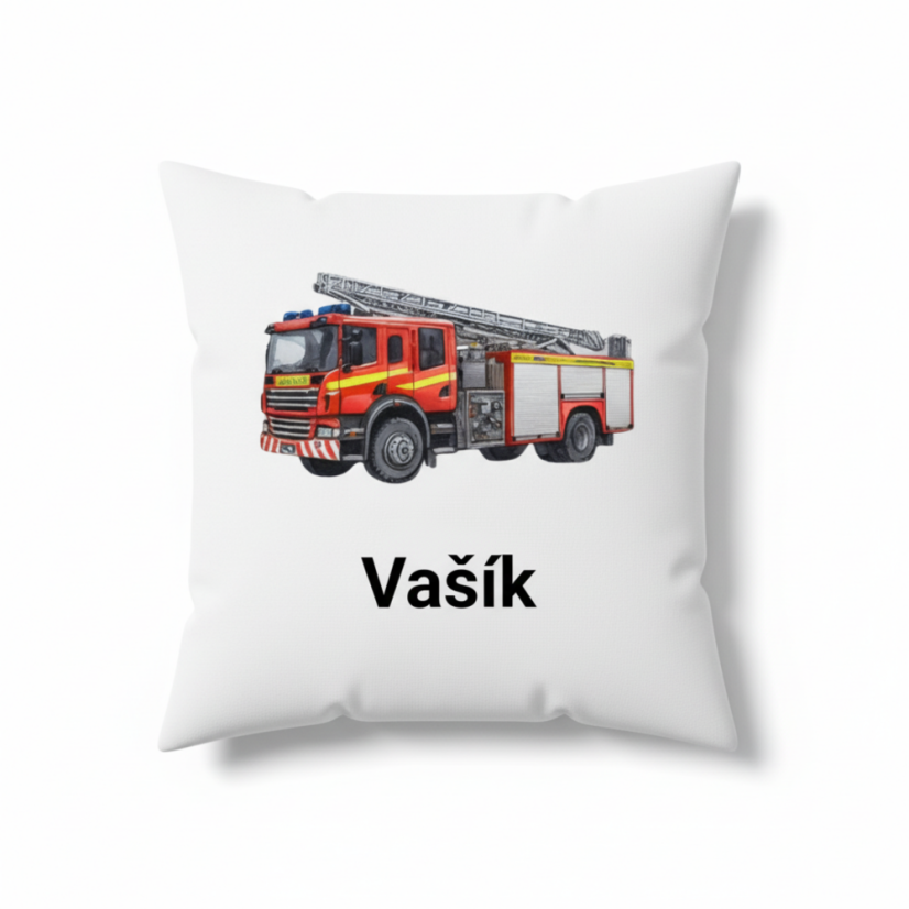 Polštář Hasičské auto s jménem