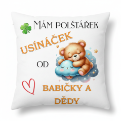 Polštář Usínaček medvídek od babičky a dědy
