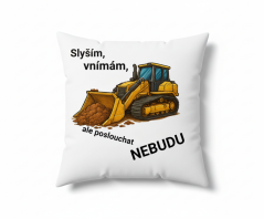 Polštář barg Slyším,vnímám, ale poslouhat nebudu