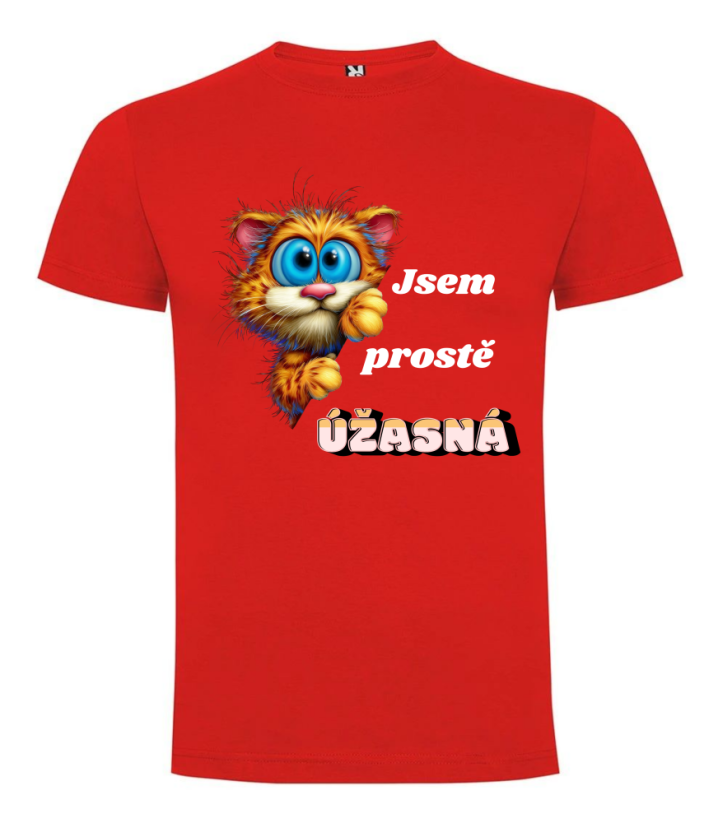 Tričko kočička jsem úžasná