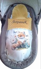 Minky deka líška s vyšitým menom