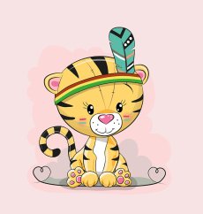 Nepadací deka tygřík s vyšitým jménem