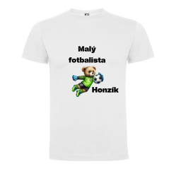 Tričko malý fotbalista s jménem