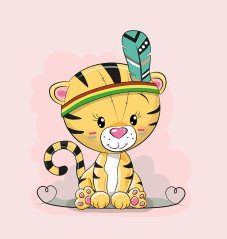 Nepadací deka tygřík s vyšitým jménem