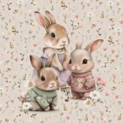 Minky deka 100*150cm s vyšitým jménem - KRÁLÍČKOVÉ