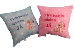 Polštář "V této postýlce spinkám já"