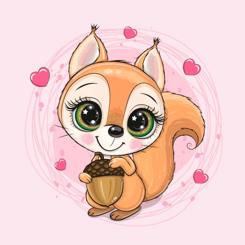 Nepadací deka veverka s vyšitým jménem