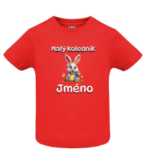 Dětské velikonoční tričko s vlastním jménem - motiv zajíček