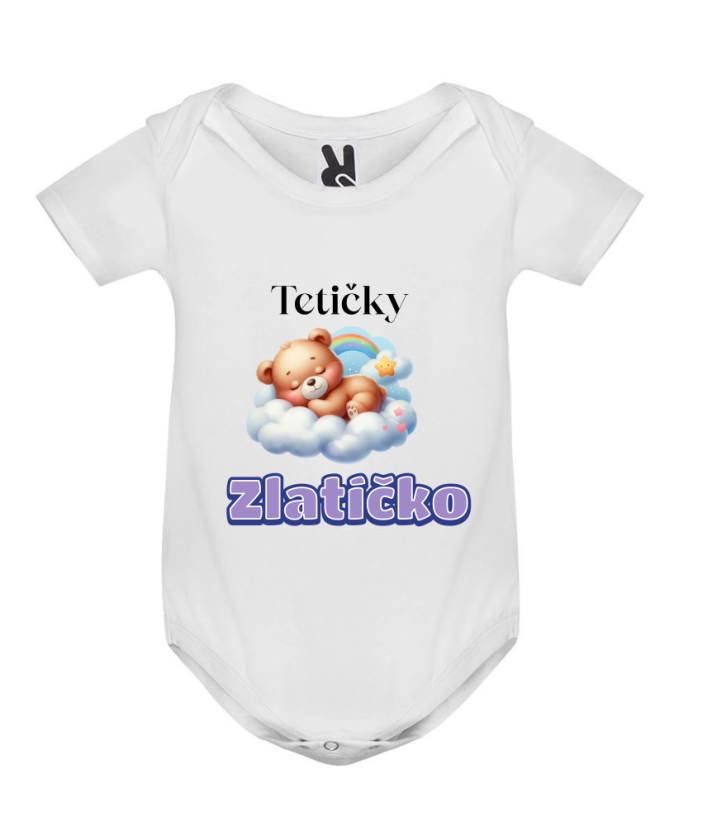 Body tetičky zlatíčko - Barva: Bílá