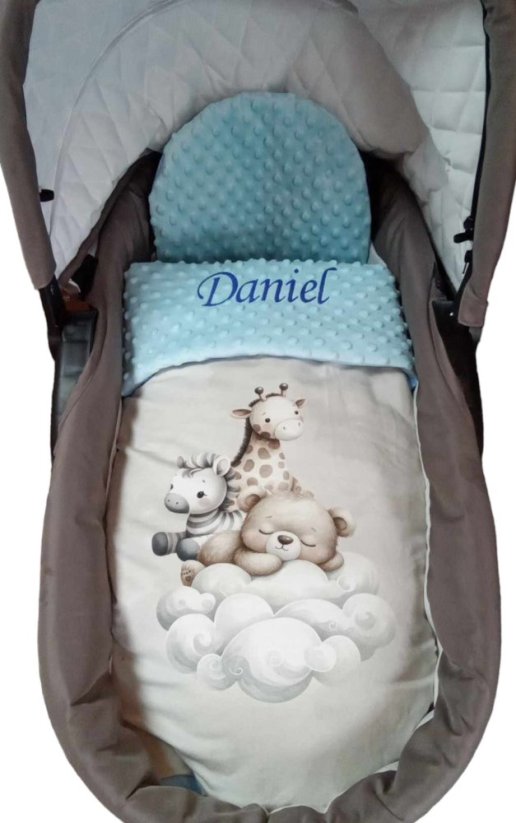 Minky deka zvieratká s vyšitým menom