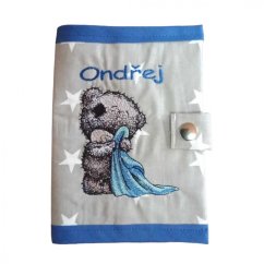 Obal na očkovací průkaz medvídek s dekou