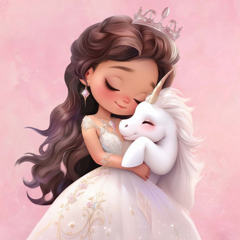 Minky deka princezná s jednorožcom a vyšitým menom