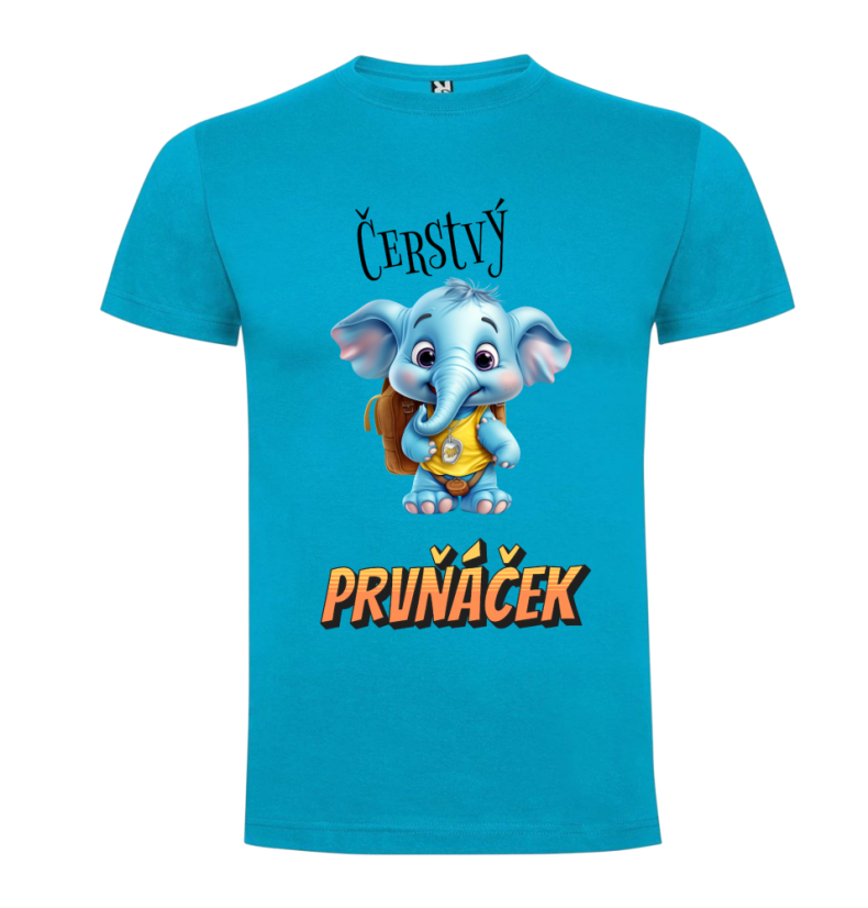 Tričko Čerstvý prvňáček slon