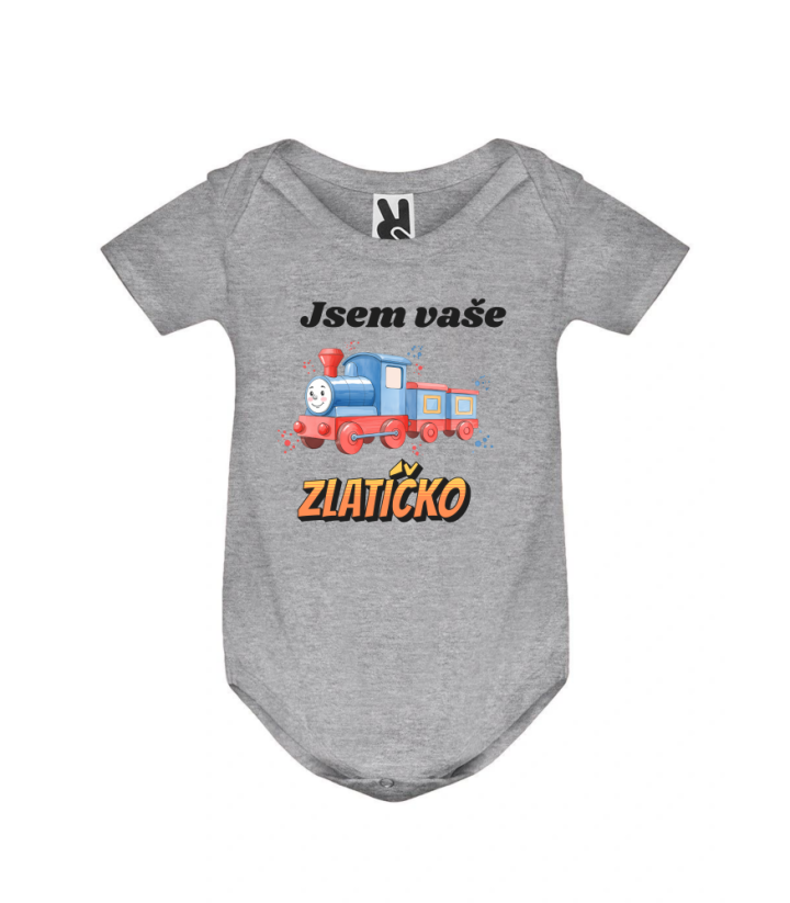 Body vláček jsem vaše zlatíčko - Barva: Šedá