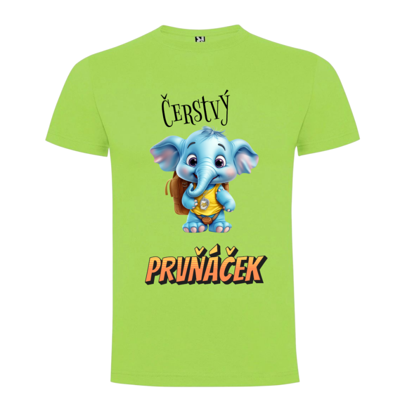 Tričko Čerstvý prvňáček slon