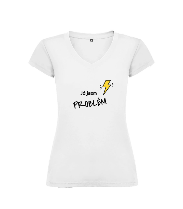 Dámské tričko Já jsem ten problém - Barva: Růžová