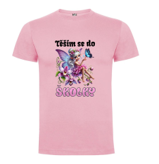 Tričko těším se do školky víla