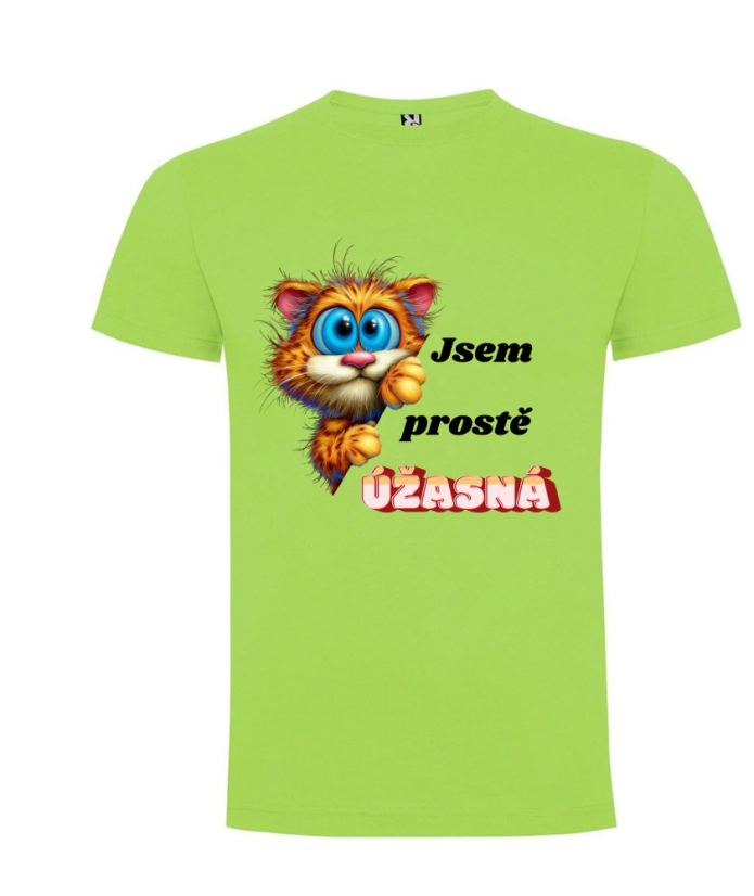 Tričko kočička jsem úžasná