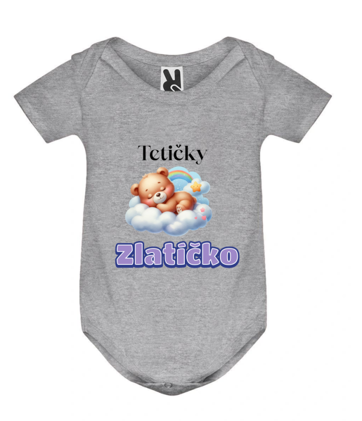 Body tetičky zlatíčko - Barva: Šedá