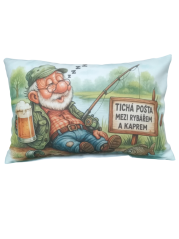 Povlak na polštář dědeček na rybách