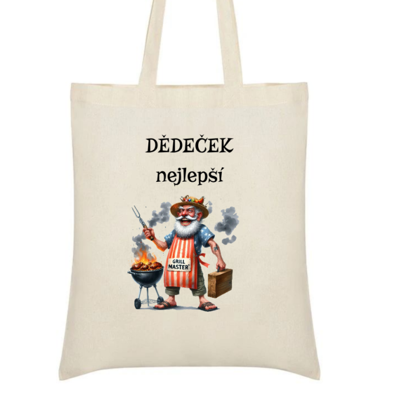 Taška s motivem dědečka - Nejlepší GRILLMASTER