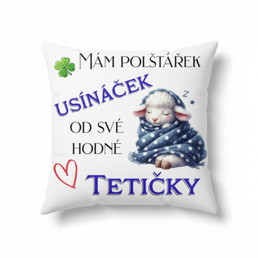 Polštář Usínaček ovečka od tetičky