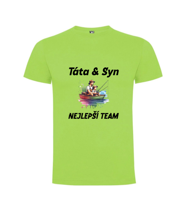 Tričko Táta a syn nejlepší team
