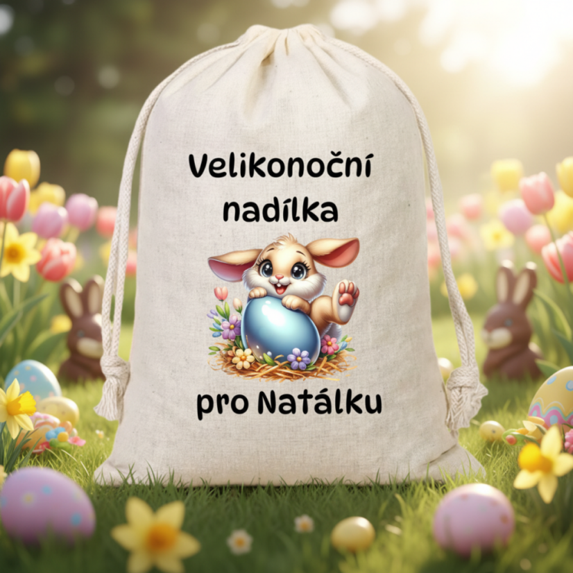 Velikonoční pytlík se jménem-  králíček