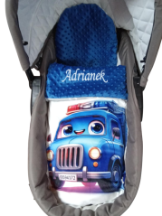 Minky deka s vyšitým menom Náklaďák