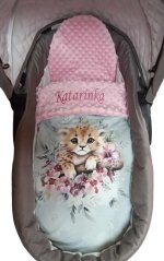 Minky deka leopard s vyšitým menom