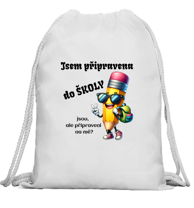 Multifunkční batoh Jsem připravena na školu - Barva: Růžová