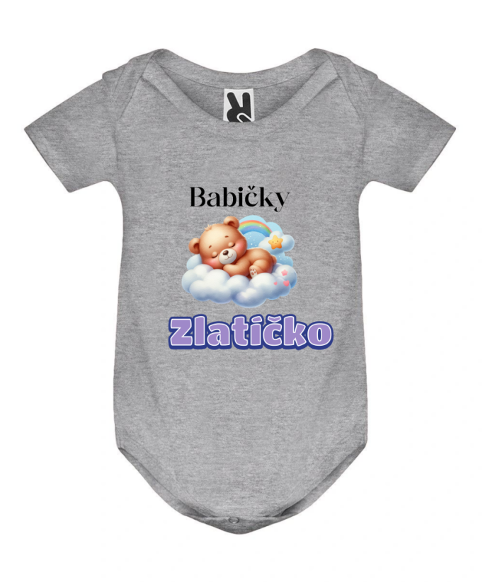 Body babičky zlatíčko - Barva: Modrá